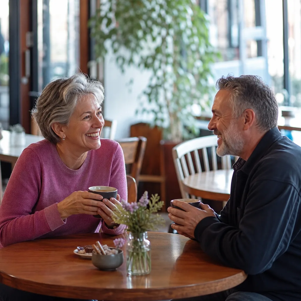 Man in his sixties writing an honest local dating profile